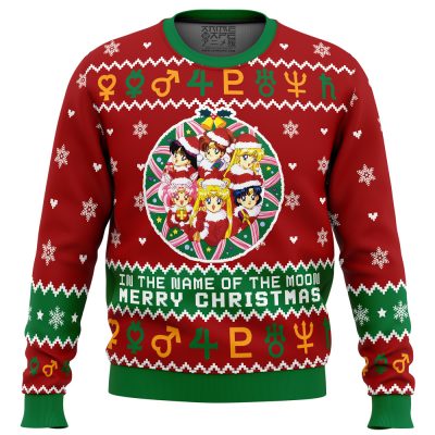 Christmas Sailor Guardians Sailor Moon Ugly Christmas Sweater - Rain World Store
